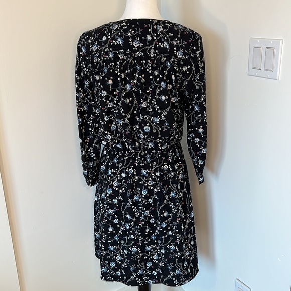 Ann Taylor Loft Floral Long Sleeve Dress Size M - Picture 8 of 11
